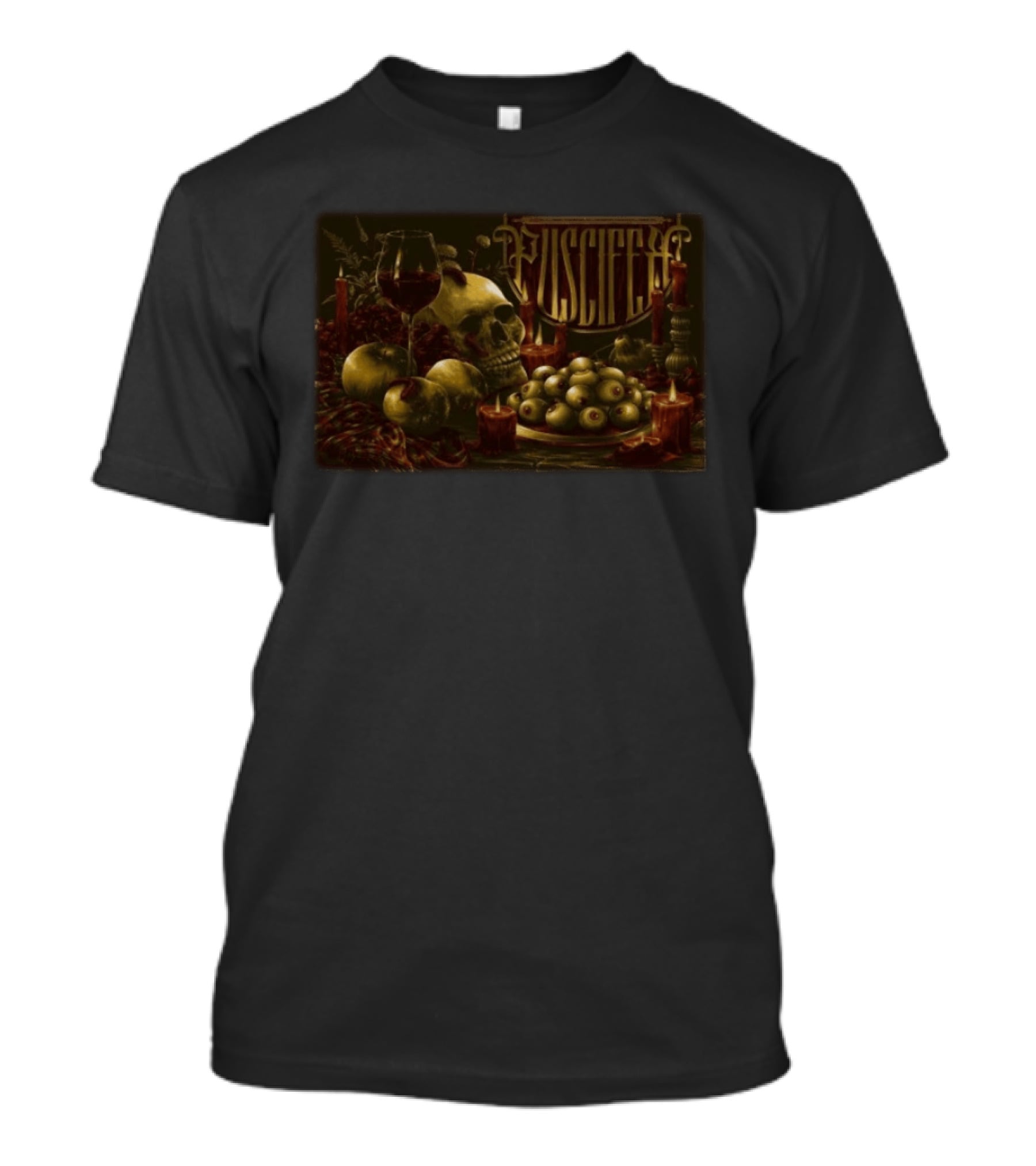 Puscifer Phoenix AZ March 21 2026 Tour Skull Candles Wine Apples T-Shirt