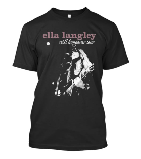 Ella Langley Still Hungover Tour Pink Textual T-Shirt