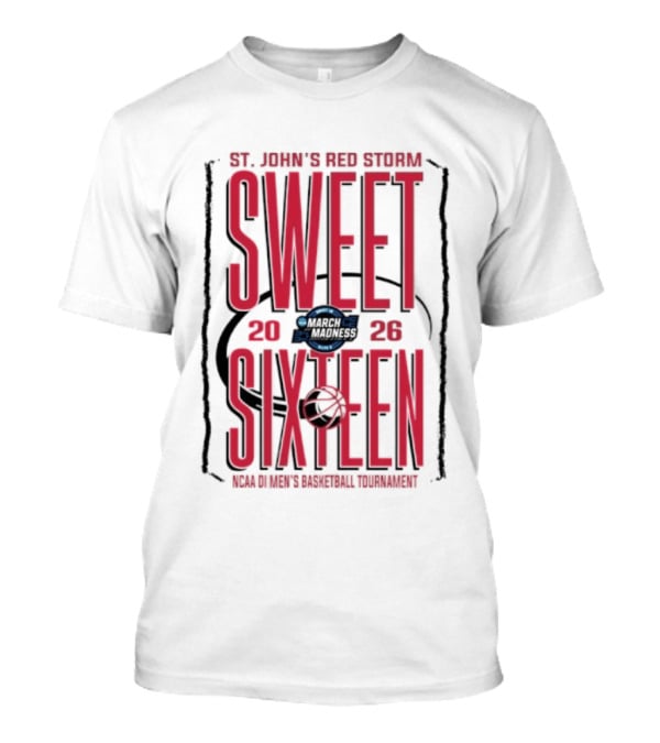 St. John's Red Storm Sweet Sixteen 2026 NCAA Men's Basketball Tournament T-Shirt