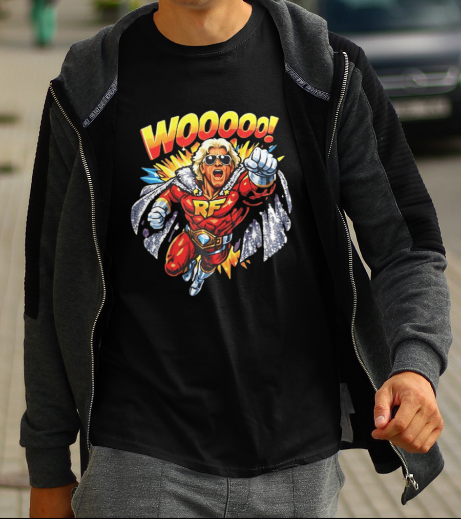Woooo Super Flair RF Cartoon Hero T-Shirt