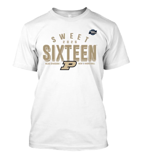 Sweet Sixteen 2026 Purdue NCAA Division I Men's Basketball T-Shirt