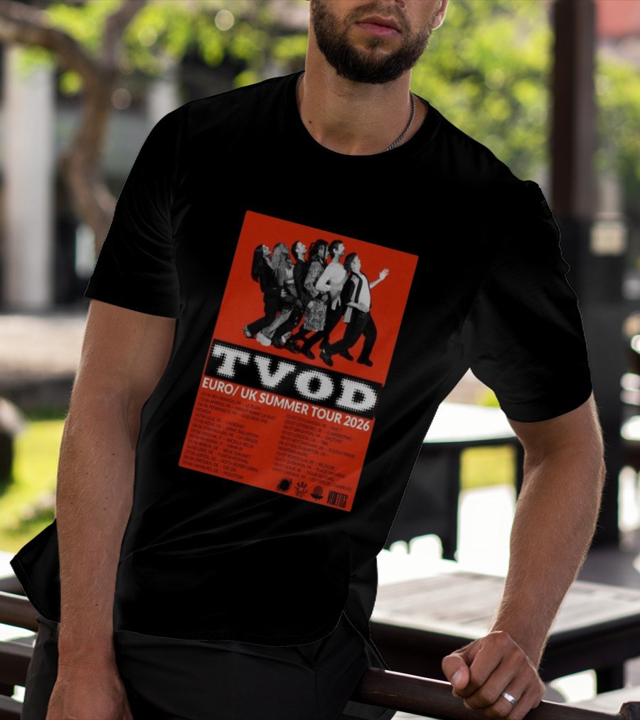 TVOD Euro UK Summer Tour 2026 Concert Dates And Cities T-Shirt