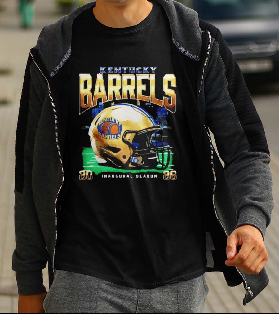 Kentucky Barrels 2026 Inaugural Season Helmet T-Shirt