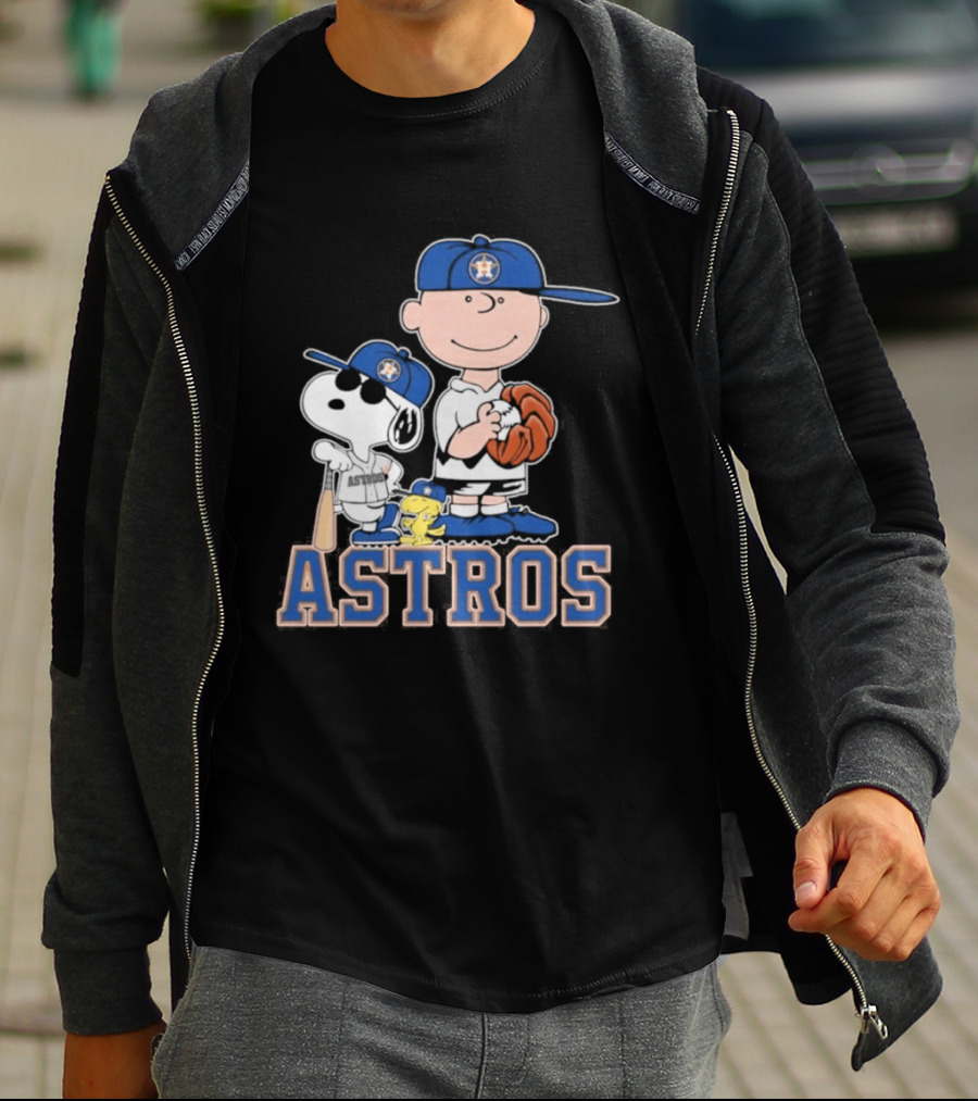 Snoopy Brown Astros Baseball 2026 T-Shirt