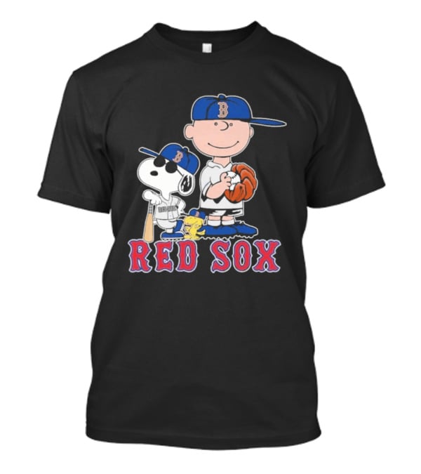 Snoopy Brown Red Sox Baseball Team 2026 T-Shirt