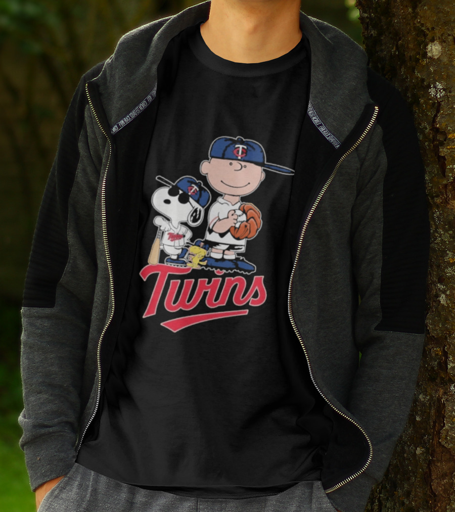 Snoopy 2026 Peanuts Charlie Brown Twins Baseball T-Shirt