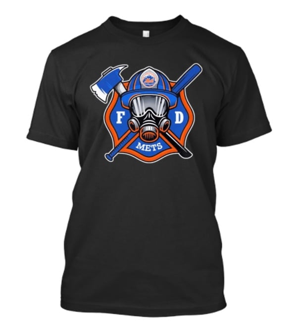 New York Mets Firefighter FD Helmet And Tools T-Shirt