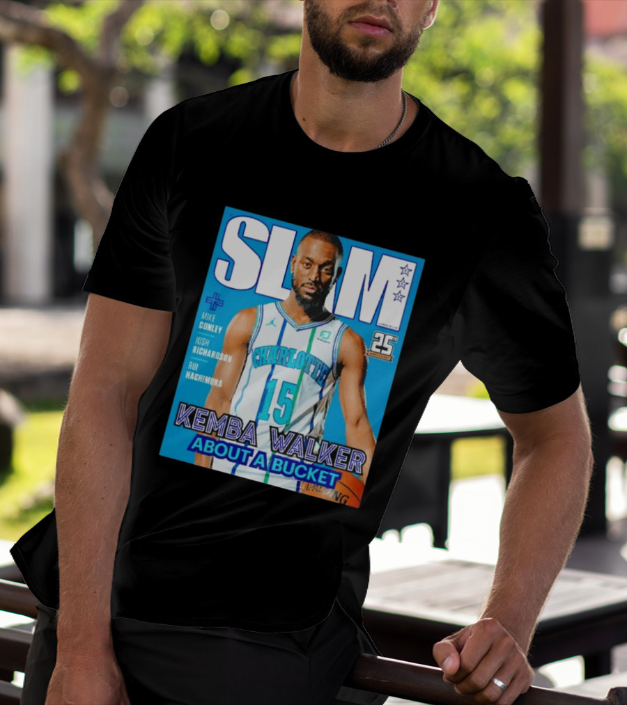 Slam Magazine Kemba Walker Charlotte Hornets About A Bucket Edition T-Shirt