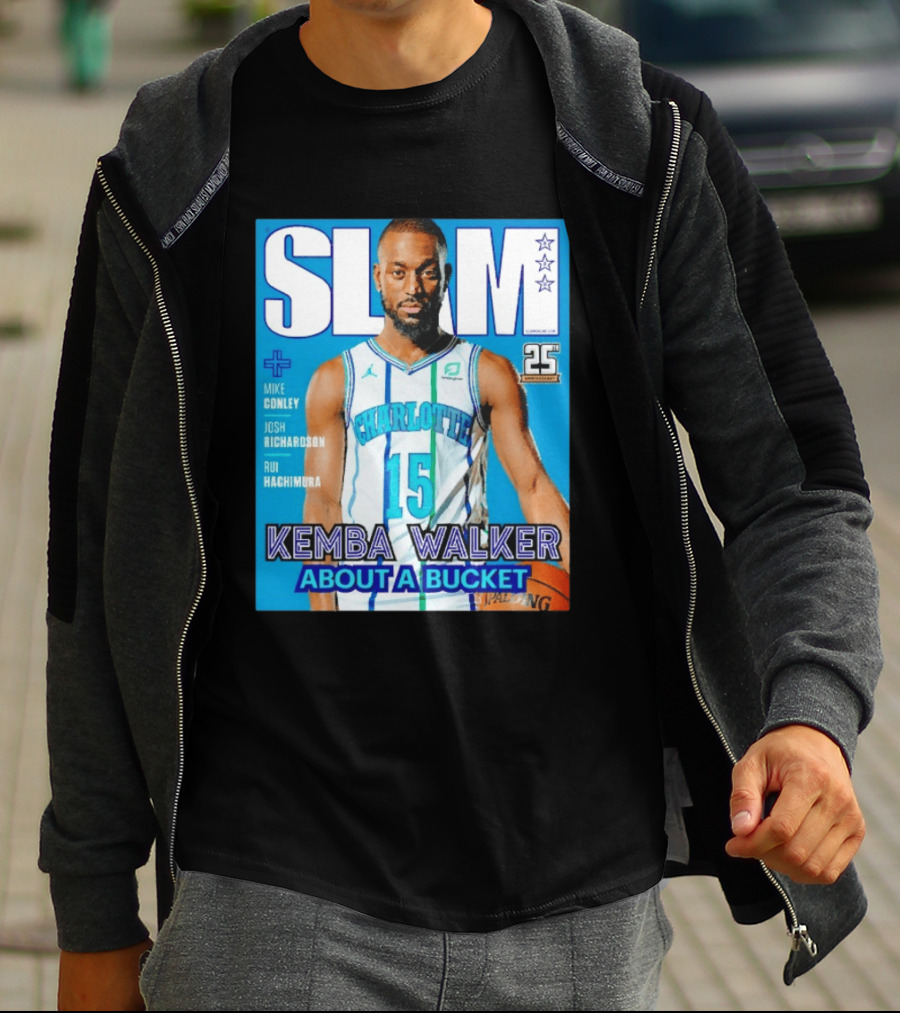 Slam Magazine Kemba Walker Charlotte Hornets About A Bucket Edition T-Shirt