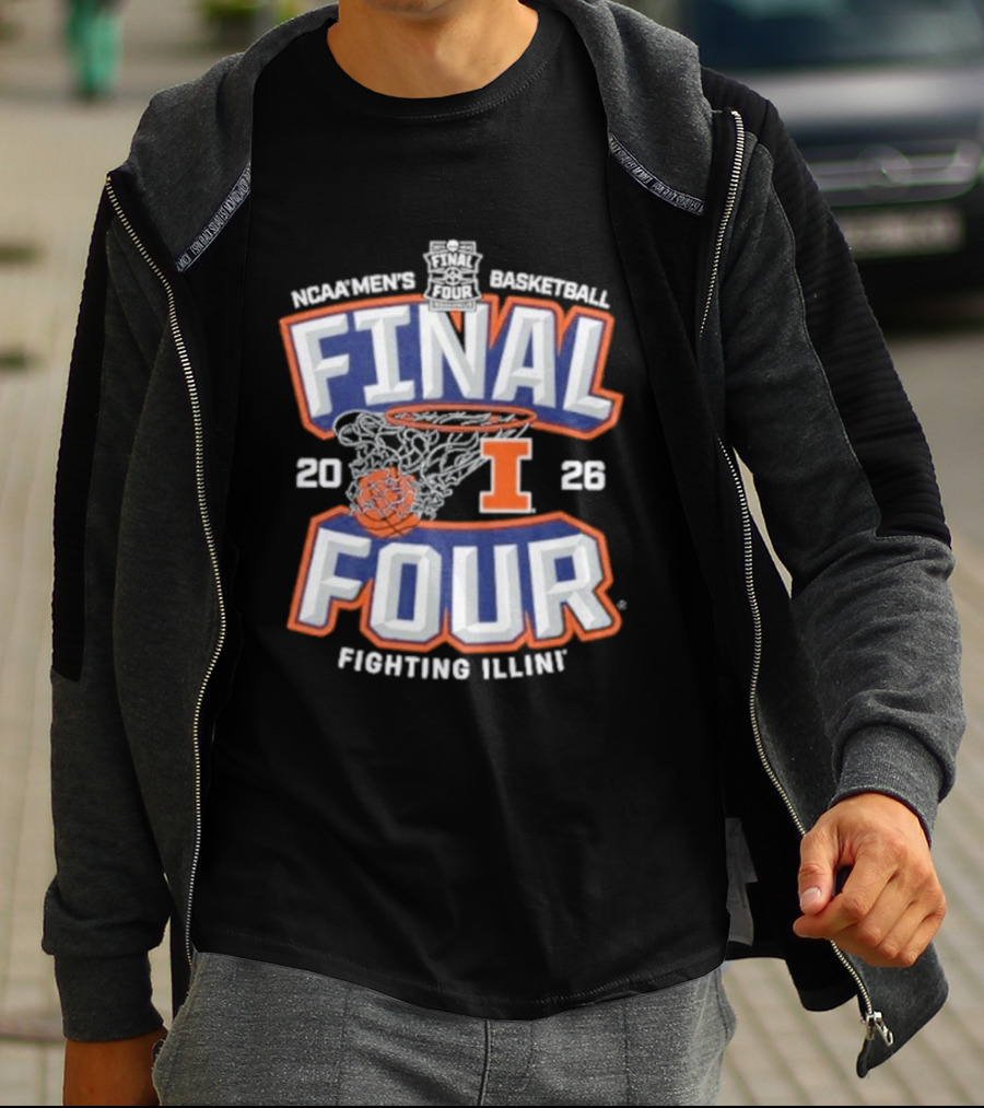 Illinois Basketball 2026 NCAA Final Four Fighting Illini T-Shirt