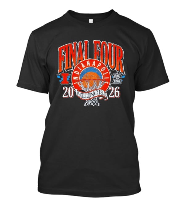 Final Four 2026 Indianapolis Illinois Fighting Illini Basketball T-Shirt
