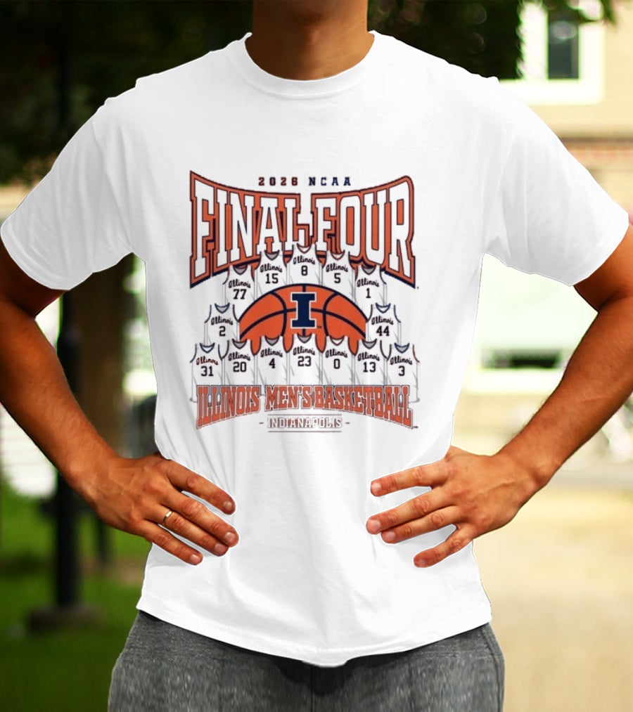 2026 NCAA Final Four Illinois Men's Basketball Indianapolis T-Shirt