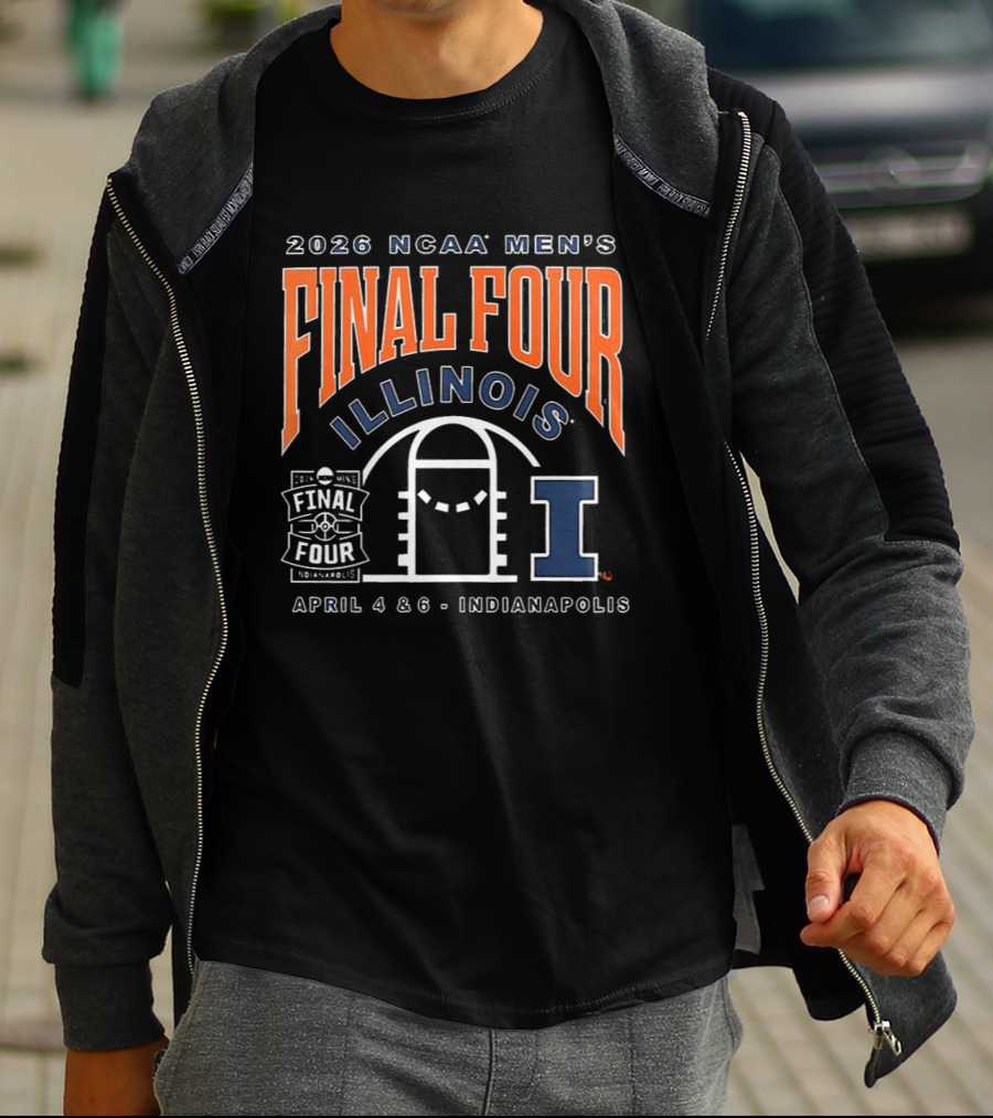 2026 NCAA Men's Final Four Illinois Basketball Indianapolis April 4 6 T-Shirt