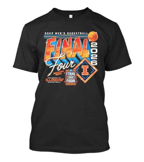 Illinois Men's Basketball 2026 Final Four NCAA Tournament Champion University Of Illinois Limited Edition T-Shirt