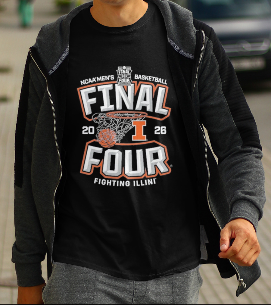 Final Four 2026 Fighting Illinois Basketball T-Shirt