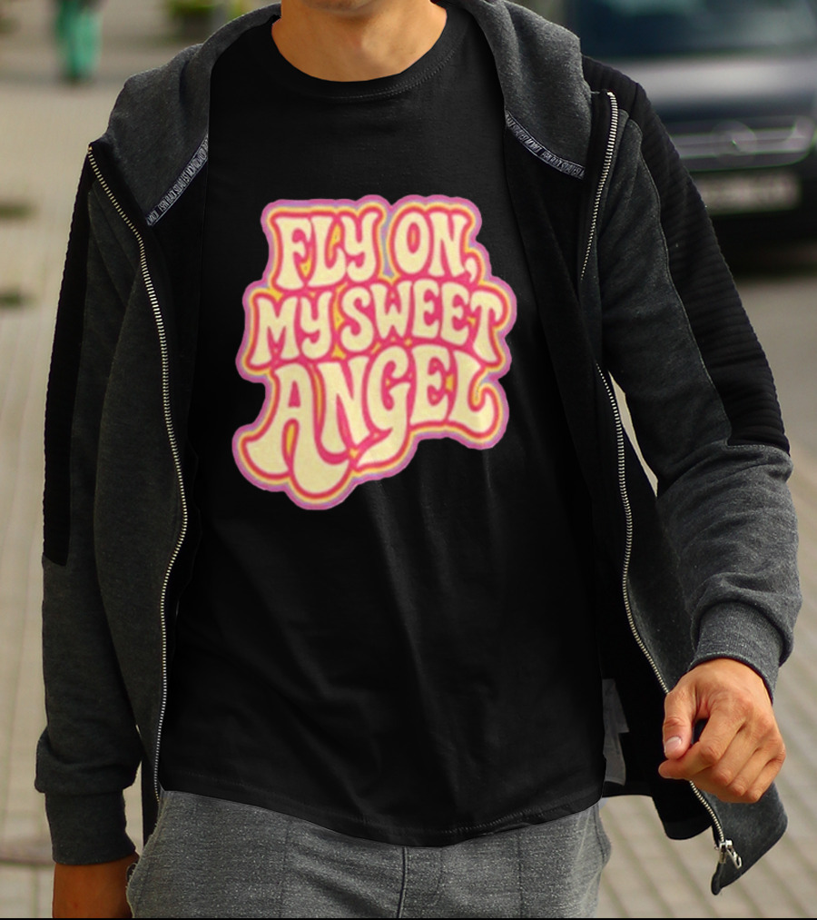 Jimi Hendrix Signed Fly On My Sweet Angel Psychedelic T-Shirt