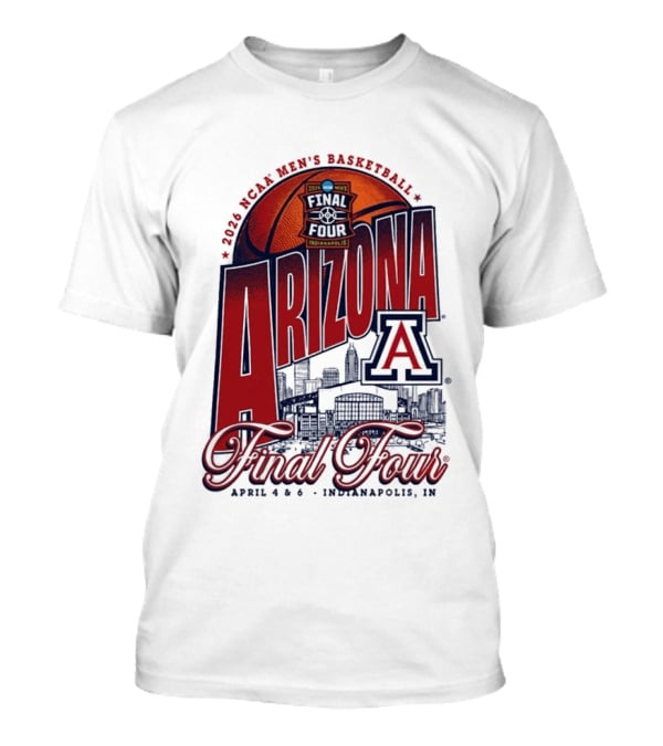 2026 NCAA Men's Basketball Arizona Wildcats Final Four Indianapolis April T-Shirt