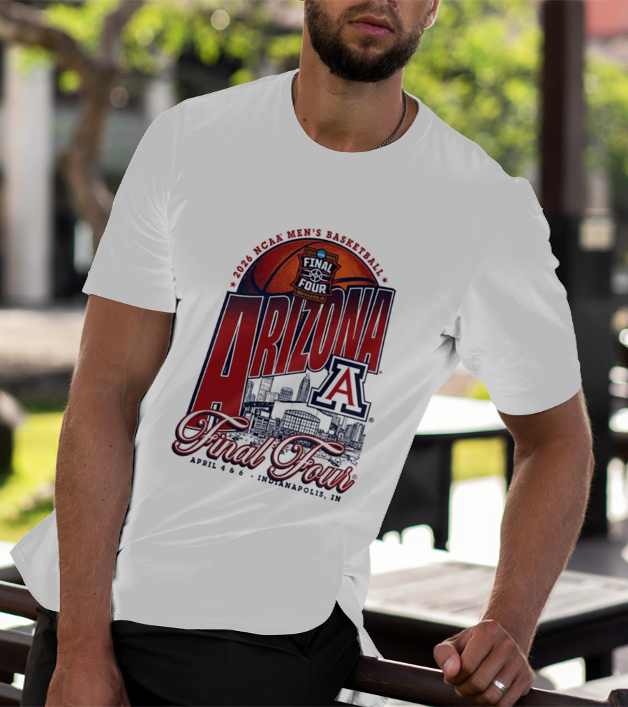 2026 NCAA Men's Basketball Arizona Wildcats Final Four Indianapolis April T-Shirt
