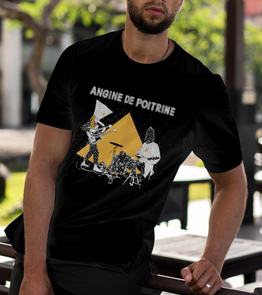 Angine De Poitrine Band Musical Performance With Triangle And Drums T-Shirt
