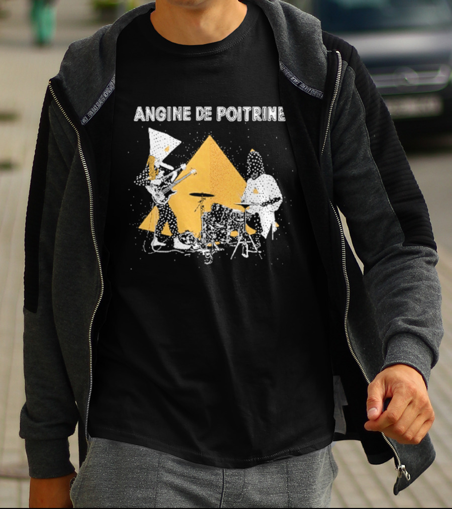 Angine De Poitrine Band Musical Performance With Triangle And Drums T-Shirt