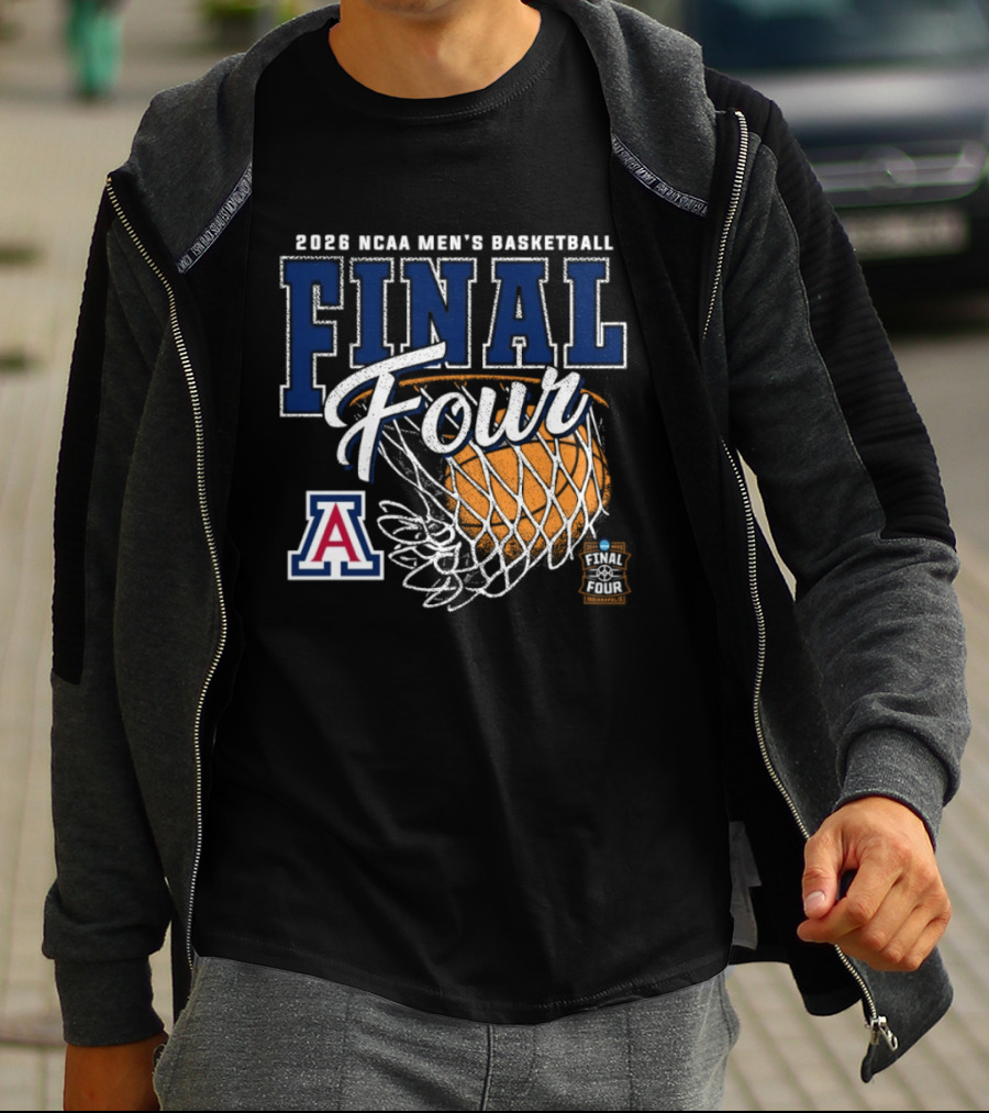 2026 NCAA Men's Basketball Final Four Arizona Wildcats Official Team Gear T-Shirt