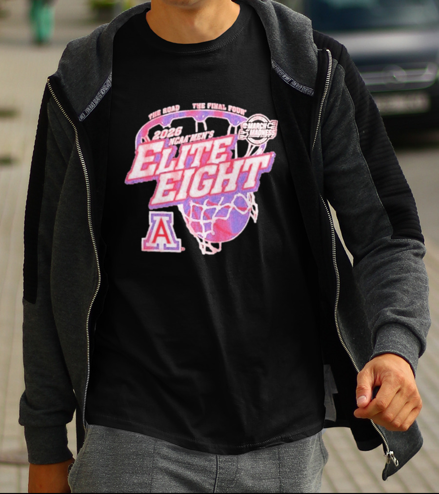 2026 NCAA Men's Elite Eight Arizona Wildcats March Madness Basketball Final Four T-Shirt