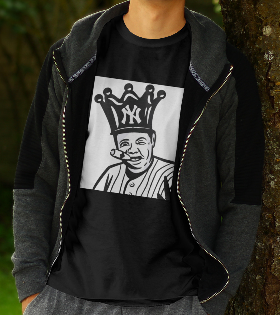 Babe Ruth Cigar Crown NY Yankees Opening Day T-Shirt
