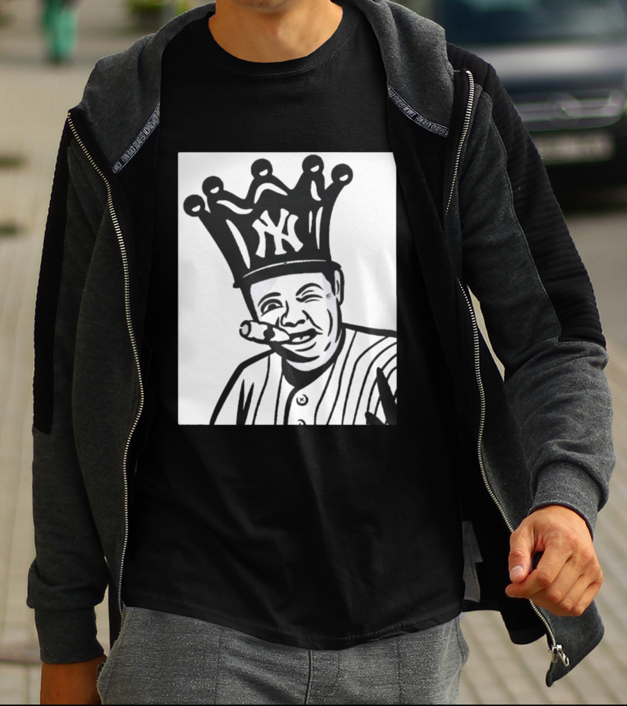 Babe Ruth Cigar Crown NY Yankees Opening Day T-Shirt