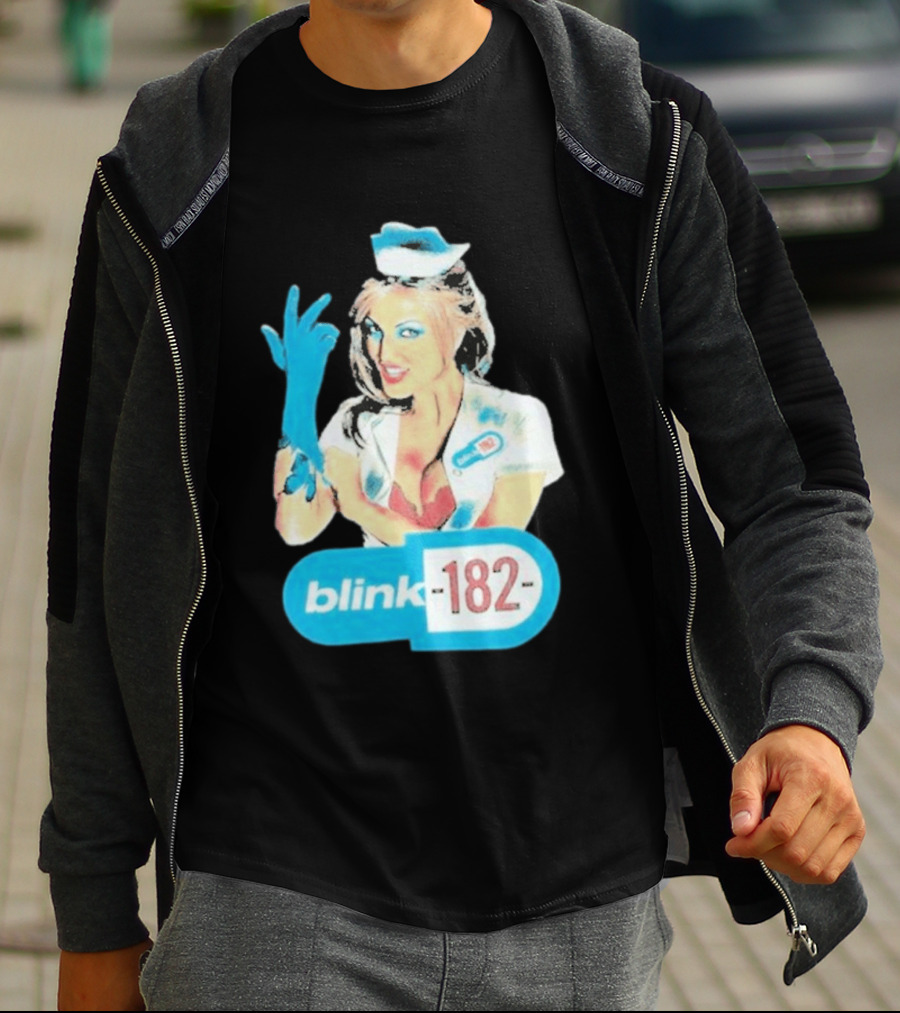 Blink 182 Enema Of The State Nurse Glove T-Shirt