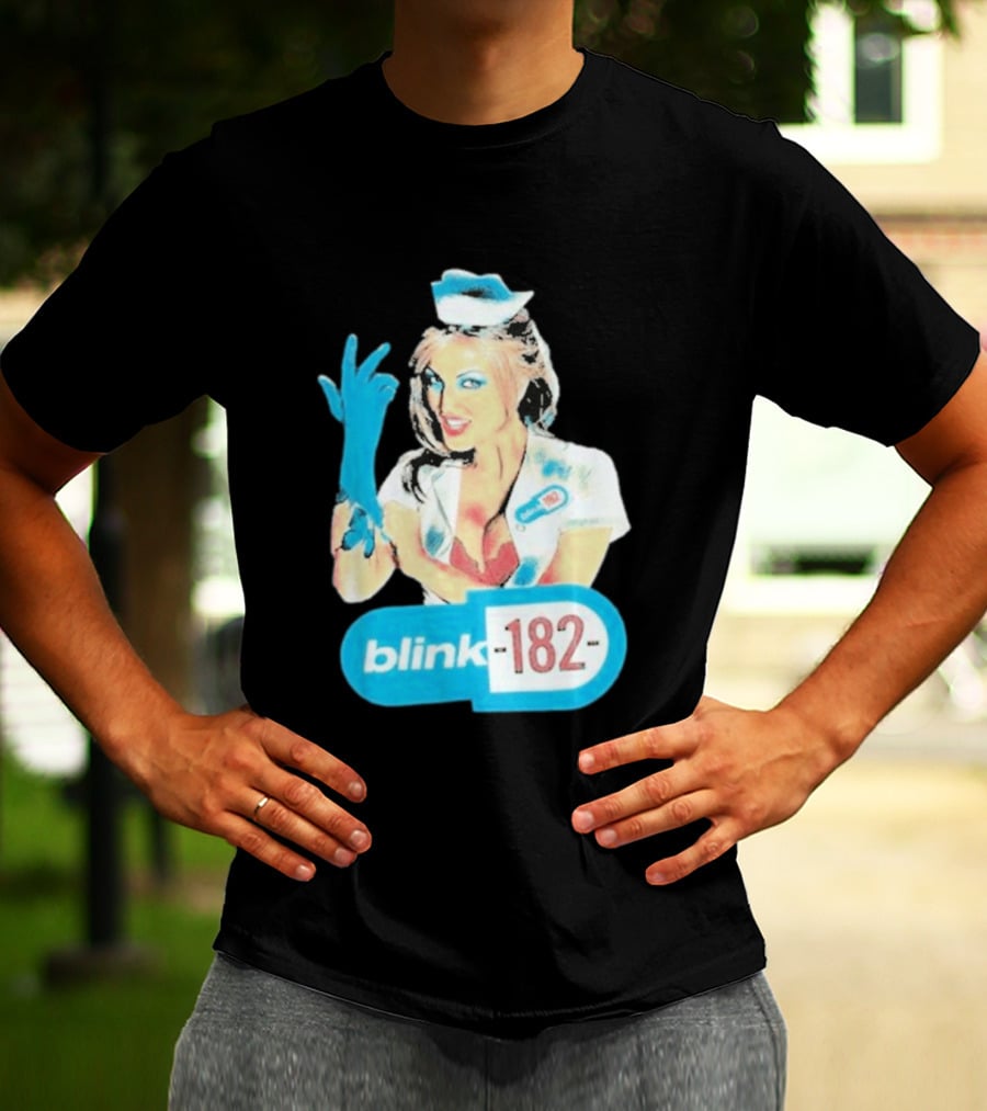 Blink 182 Enema Of The State Nurse Glove T-Shirt