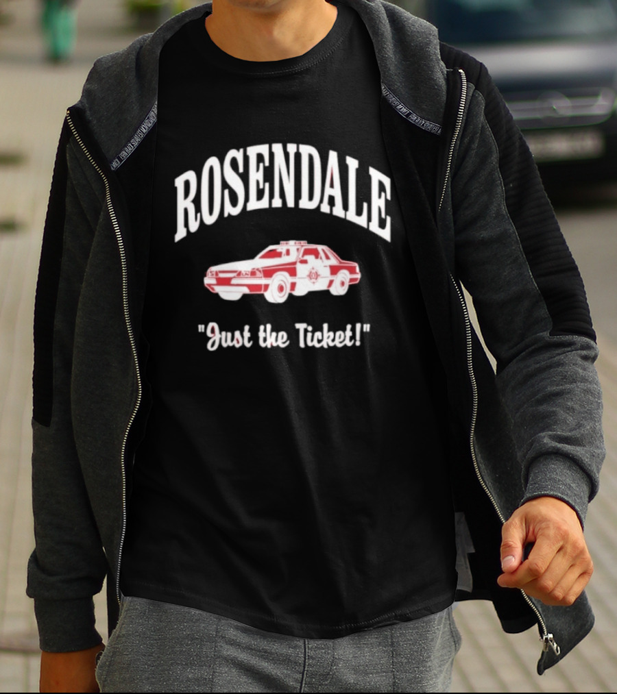 Rosendale Just The Ticket Classic Police Car T-Shirt