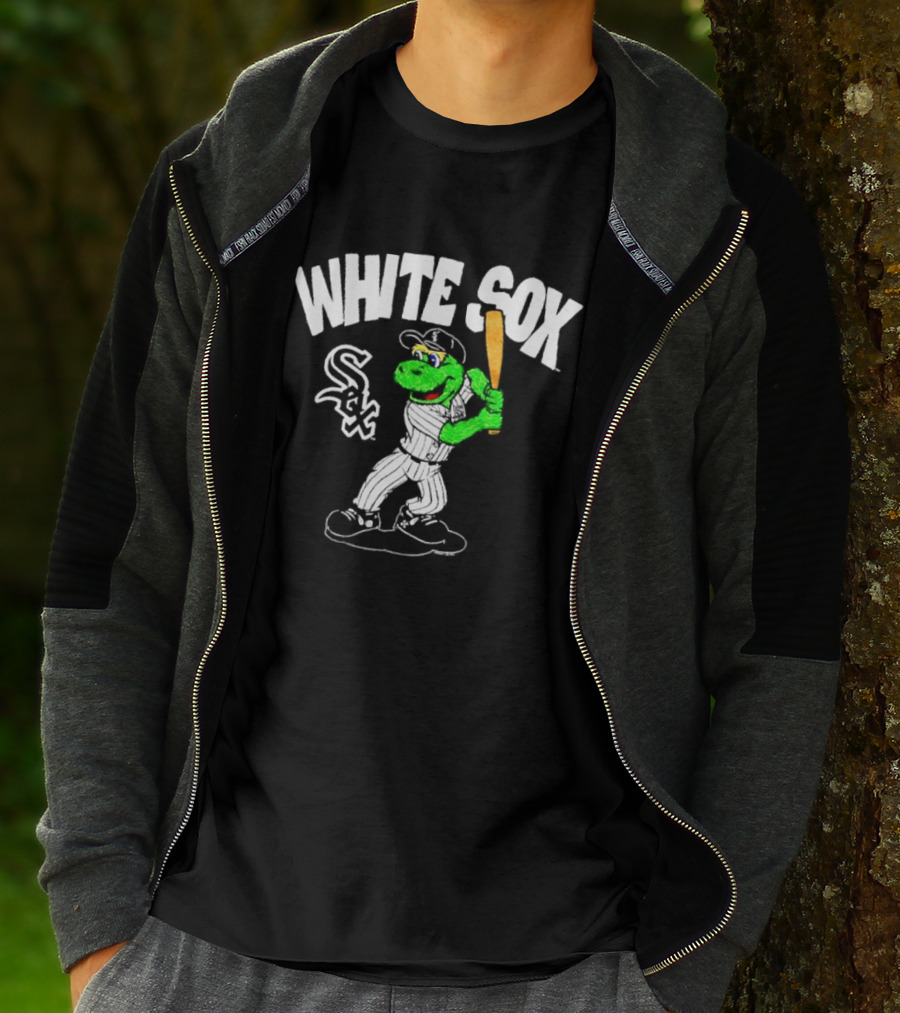 Chicago White Sox Southpaw Mascot Batting Baseball Team T-Shirt