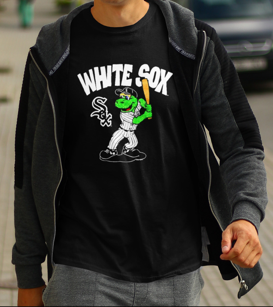 Chicago White Sox Southpaw Mascot Batting Baseball Team T-Shirt