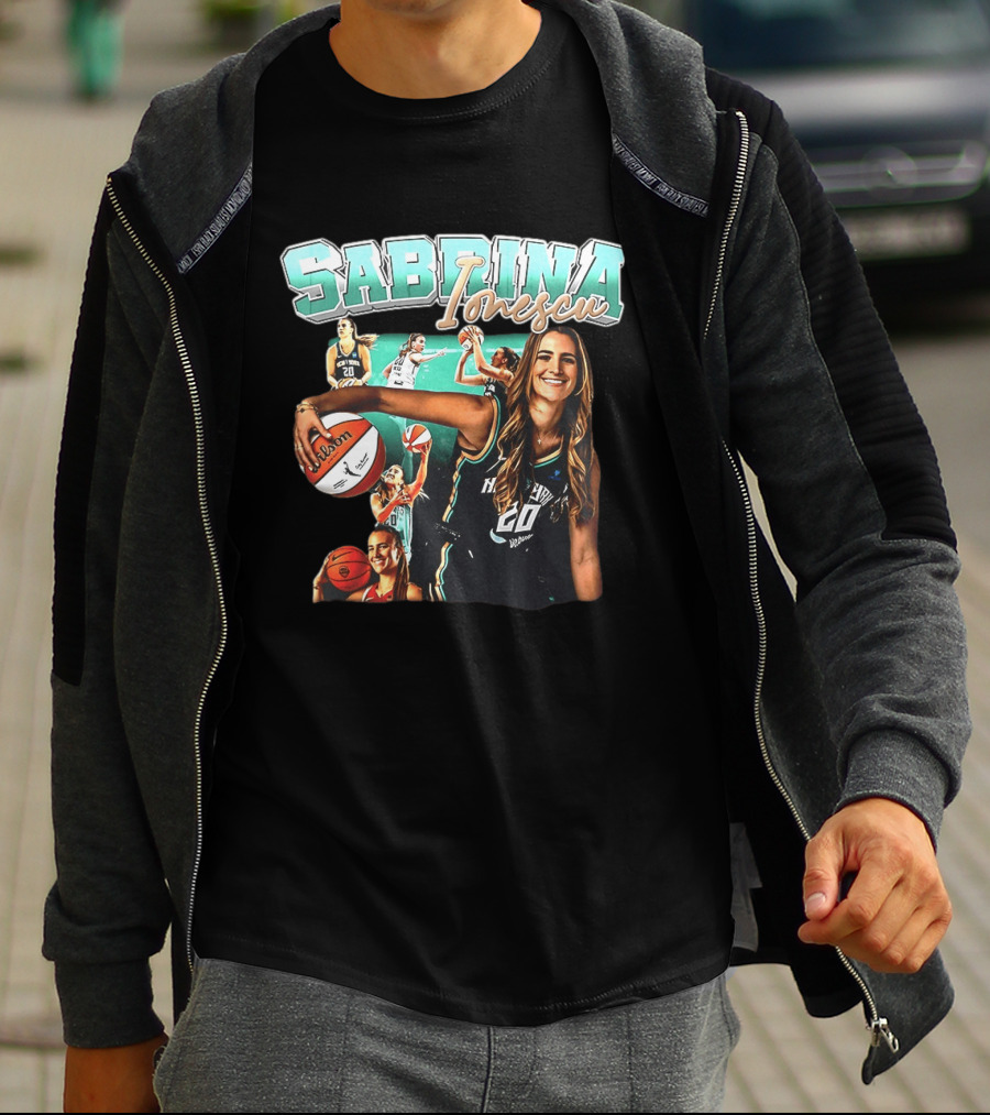 Sabrina Ionescu New York Liberty Basketball WNBA Wilson 20 T-Shirt