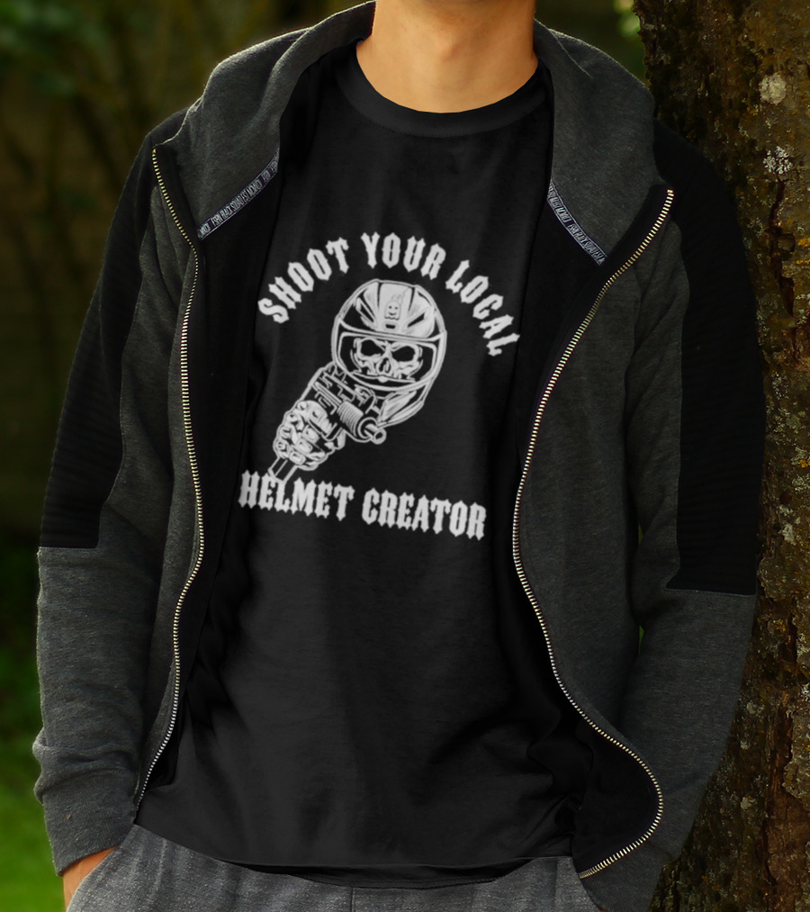 Shoot Your Local Helmet Creator Ghost Racing T-Shirt