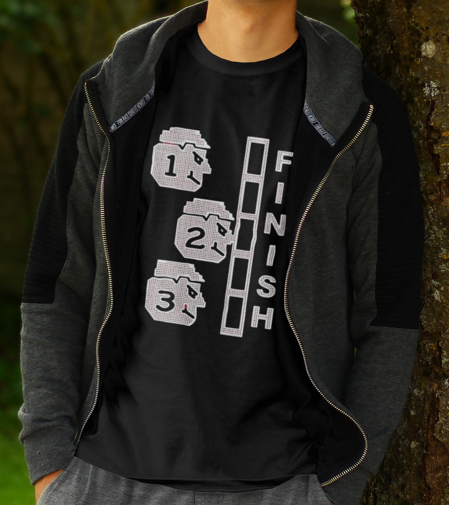 The Great Red Race Cincinnati Reds Finish Line Illustrations T-Shirt