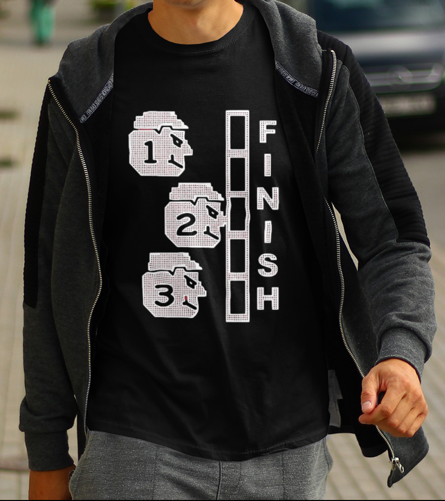 The Great Red Race Cincinnati Reds Finish Line Illustrations T-Shirt