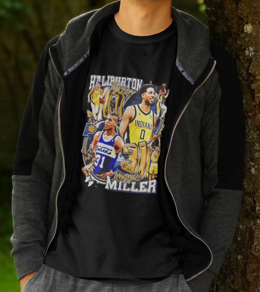 Haliburton Tyrese 0 Indiana Pacers Reggie Miller 31 T-Shirt