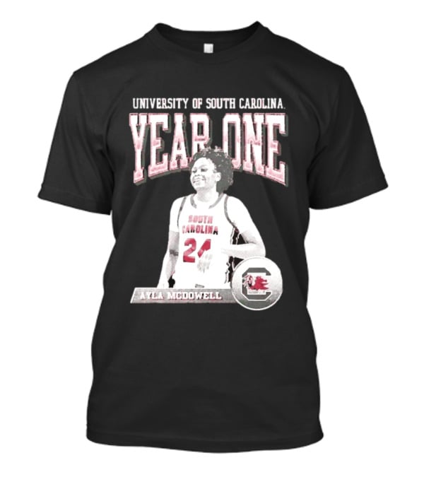 University Of South Carolina Year One Ayla McDowell South Carolina Gamecocks T-Shirt