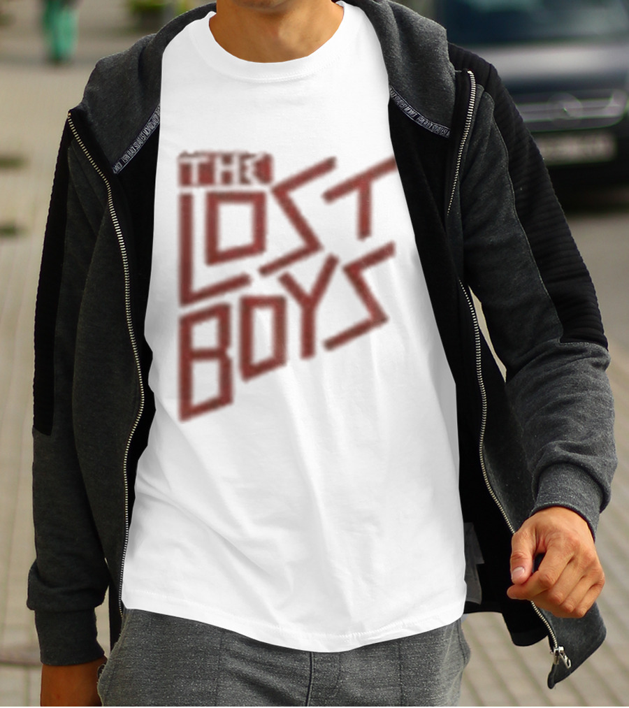 The Lost Boys Concert Crop Top 80s Retro Font T-Shirt