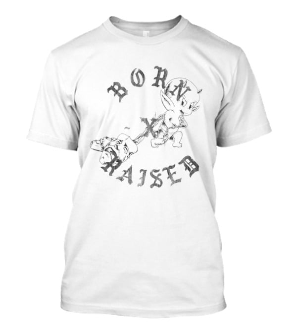 Born X Raised Lil Devil Rocker Retro Gothic T-Shirt