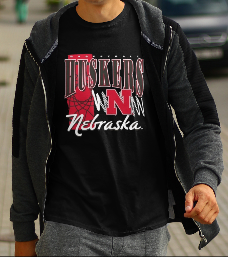Basketball Huskers N Nebraska T-Shirt