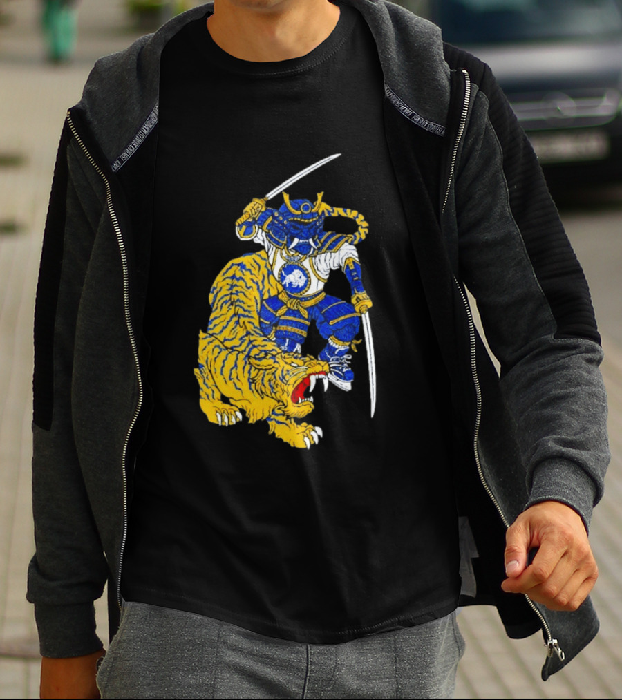 Warpath Buffalo Sabres Samurai With Tiger T-Shirt