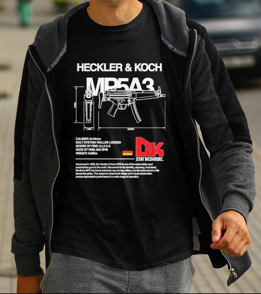 Heckler & Koch Mp5a3 Dk Sei Germany Dirty Kid T-Shirt