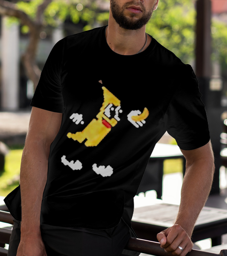 Spacex Banana Pixelated Cartoon T-Shirt