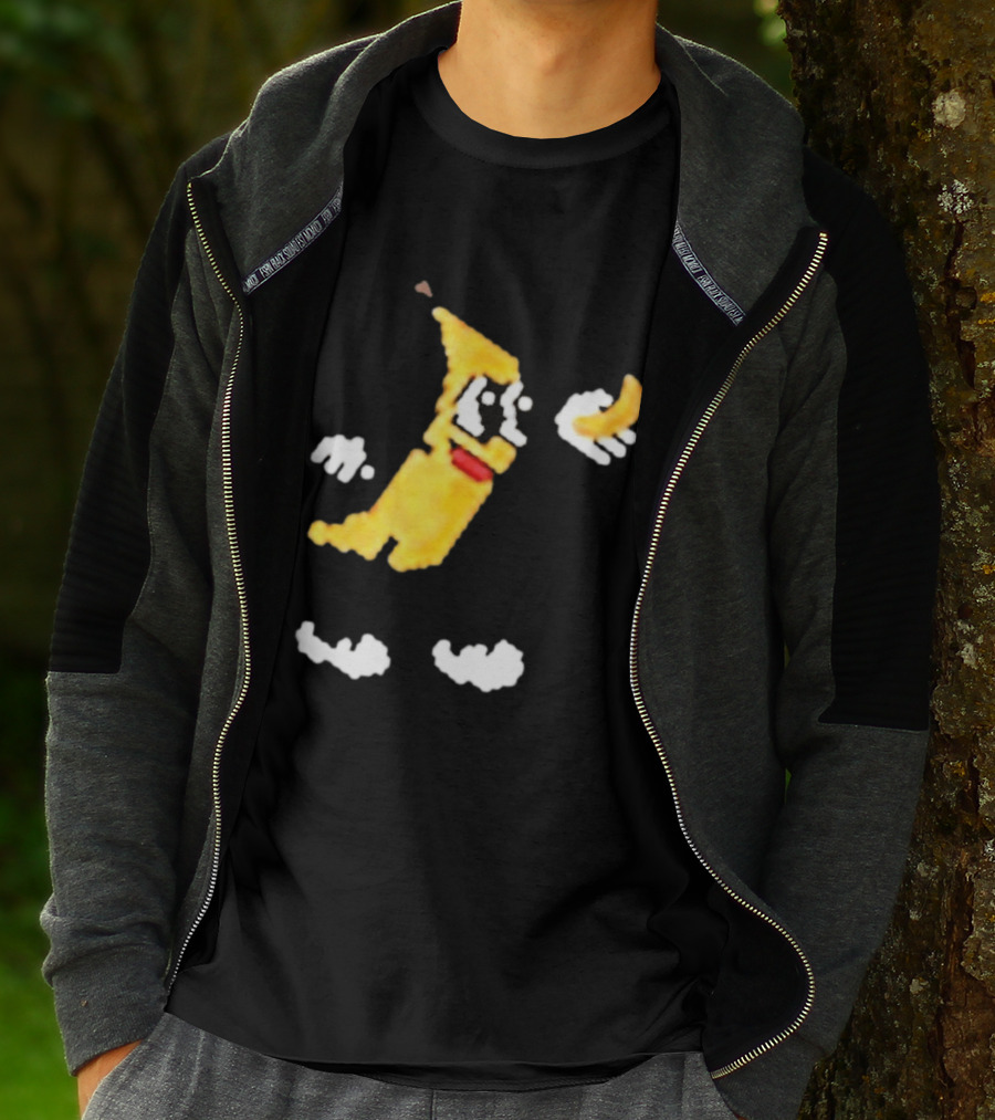 Spacex Banana Pixelated Cartoon T-Shirt