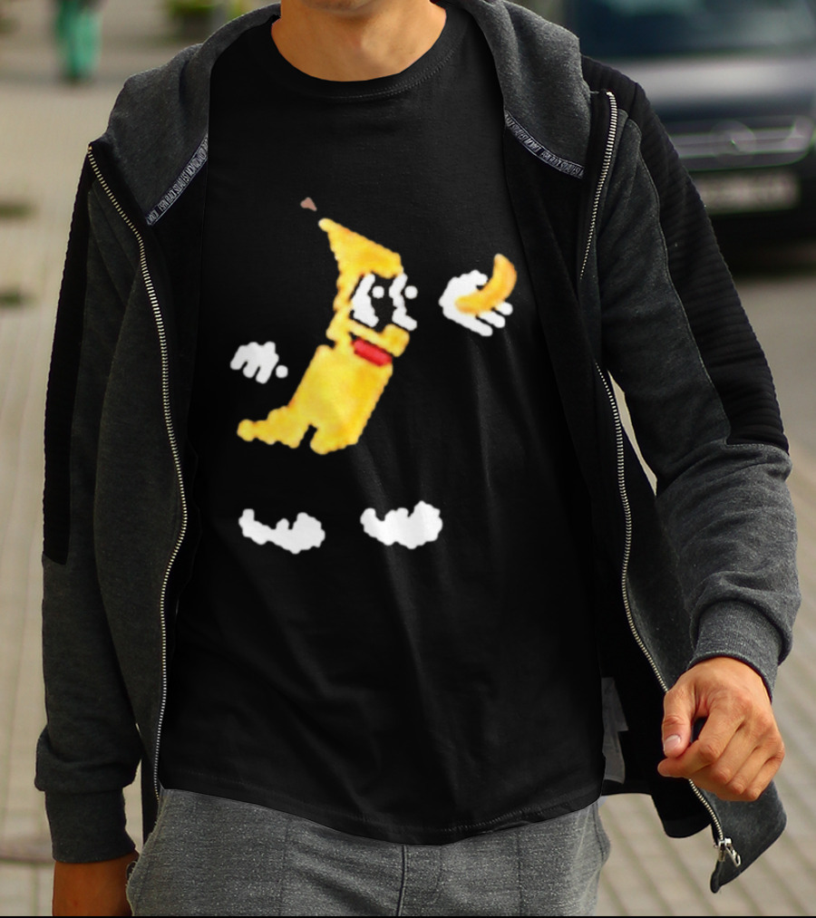 Spacex Banana Pixelated Cartoon T-Shirt