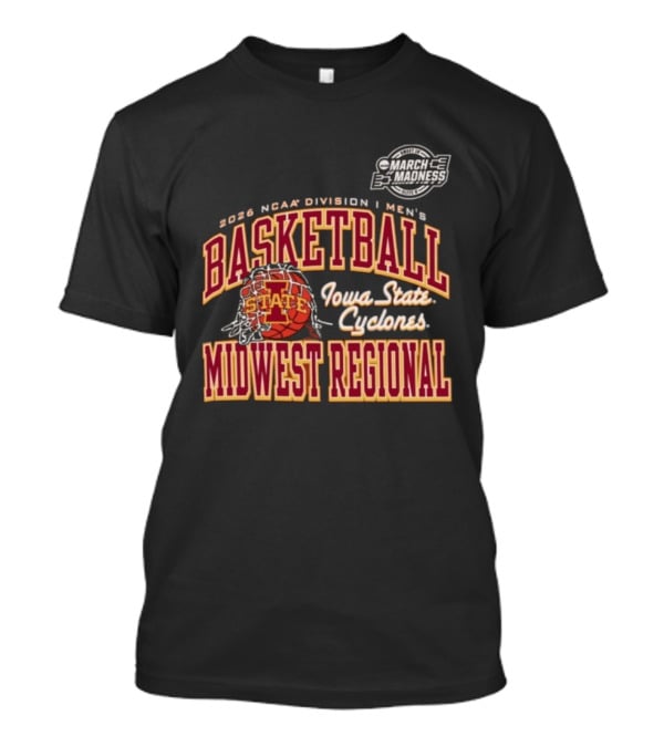 Iowa State Cyclones 2026 NCAA Division I Men's Basketball Midwest Regional T-Shirt