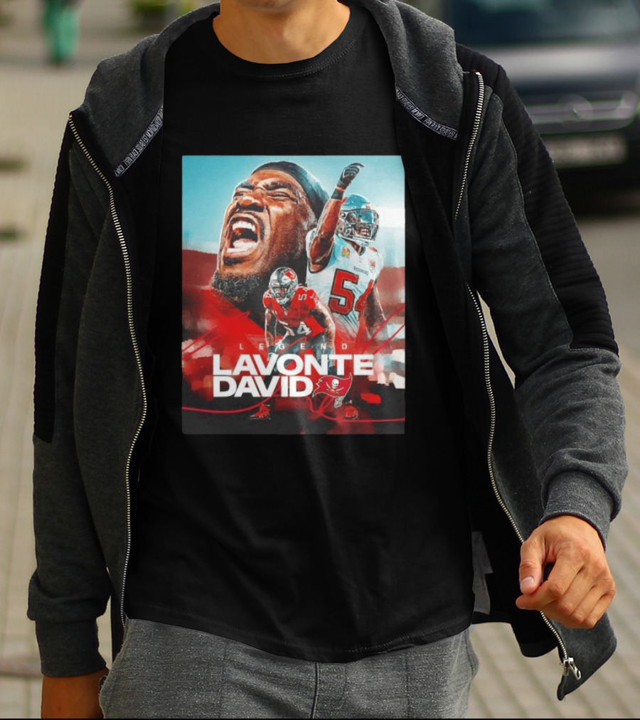 Lavonte David Legend Tampa Bay Buccaneers NFL Collage T-Shirt