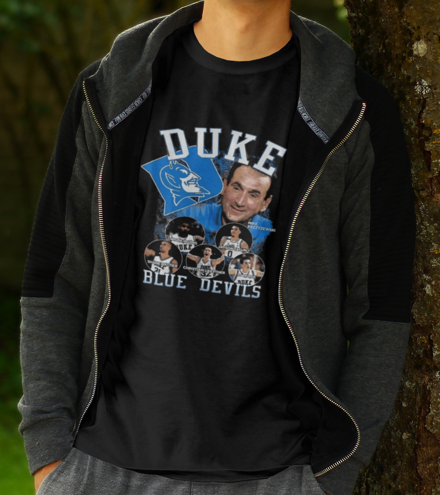 Duke Blue Devils Coach Krzyzewski Celebration Tommy McBuckets T-Shirt